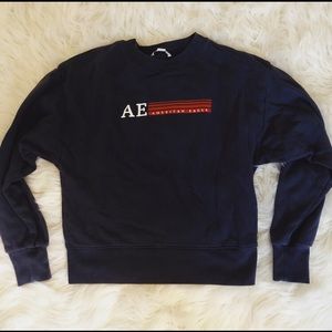 American Eagle Navy Blue Crew Neck Size XS